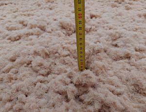 Zateplení stropu novostavby dřevostavby pomocí foukané izolace